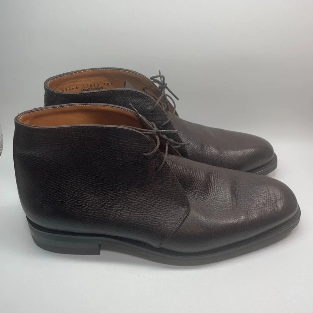 Sid Mashburn Men's Dark Brown Utah Grain Calfskin Chukka Boot Size 10.5‎ $695